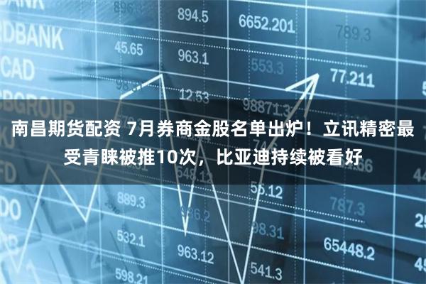 南昌期货配资 7月券商金股名单出炉！立讯精密最受青睐被推10次，比亚迪持续被看好